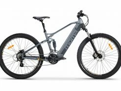 VTT ELECTRIQUE TOUT SUSPENDU MOMA E-MTB 29'' SHIMANO ALTUS 8V GRIS