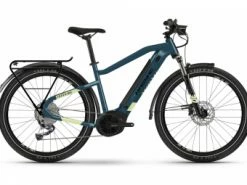 VTC ÉLECTRIQUE HAIBIKE TREKKING 5 I500WH SHIMANO ALIVIO M3100 9V BLEU JAUNE CANARY 2022