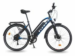 VTC ÉLECTRIQUE URBANBIKER VIENA 26'' TAILLE 45 BLEU - BATTERIE 840 WH MOTEUR 250W