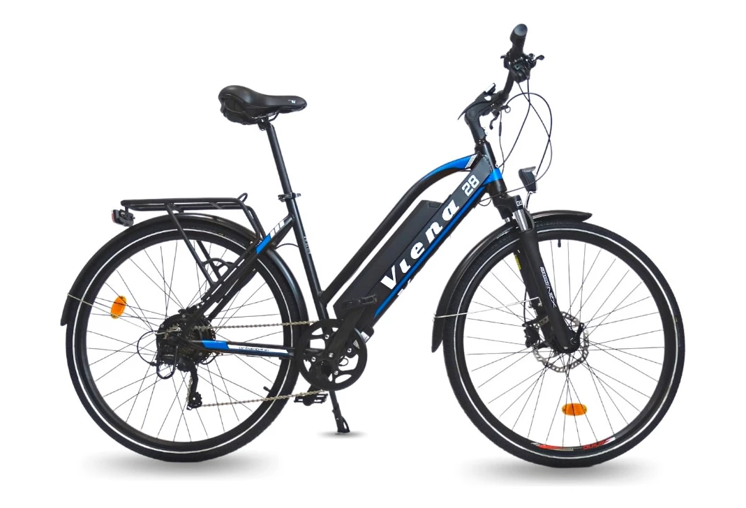 VTC ÉLECTRIQUE URBANBIKER VIENA 26'' TAILLE 45 BLEU - BATTERIE 840 WH MOTEUR 250W 1 VTC ÉLECTRIQUE URBANBIKER VIENA 26'' TAILLE 45 BLEU - BATTERIE 840 WH MOTEUR 250W