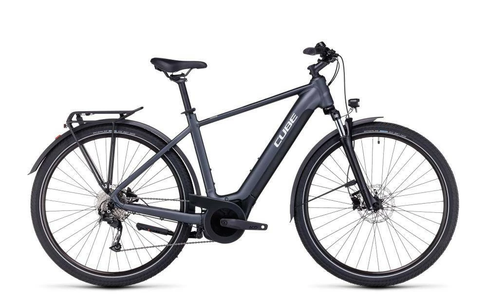 Vélo Electrique CUBE Touring Hybrid ONE 500 Grey´n´white 2023 1 Vélo Electrique CUBE Touring Hybrid ONE 500 Grey´n´white 2023